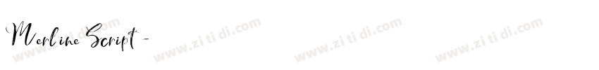 Merline Script字体转换